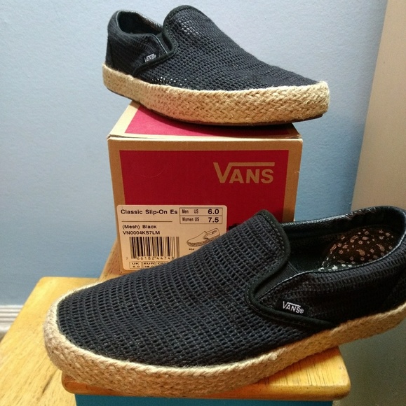 vans espadrilles mens
